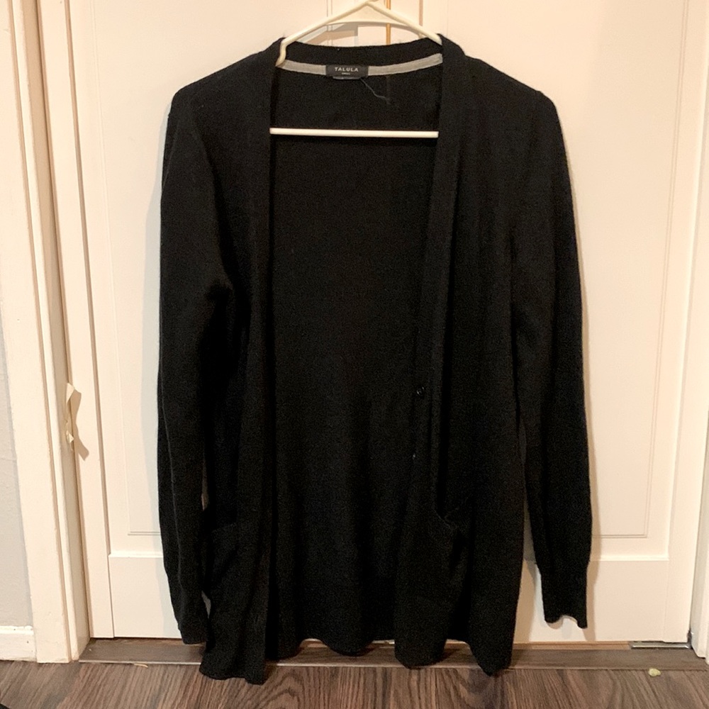 Black button cardigan